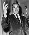Martin Luther King Jr., leader of the civil rights movement (Morehouse)